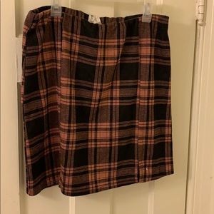 Plaid Mini Skirt
